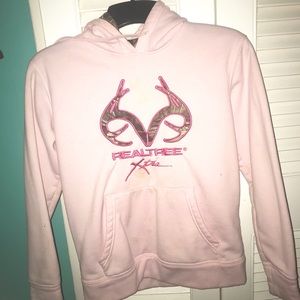 Realtree light pink weather resistant hoodie